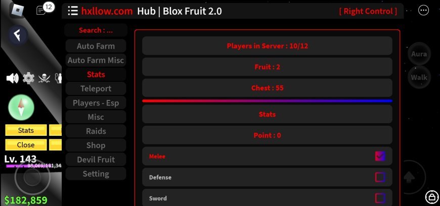 Blox Fruits Hxllow Hub Mobile Script