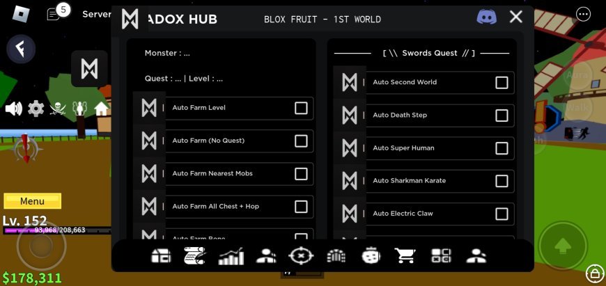 Blox Fruits Madox Hub Mobile Script