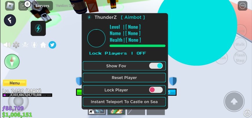 Blox Fruits Aimbot Thunder Z Hub Mobile Script