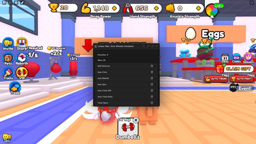 Arm Wrestle Simulator Linear Hub Script