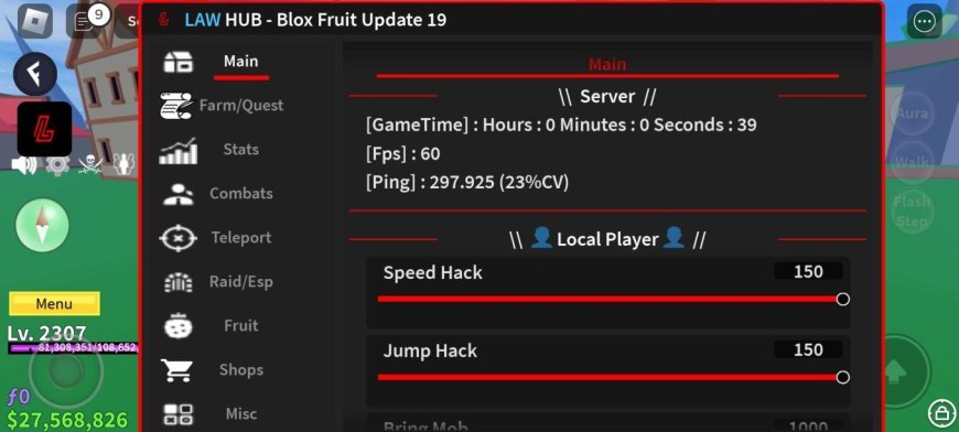Blox Fruits Law Hub Mobile Script