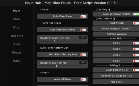 Blox Fruits NaJa Hub Script  Auto Farm, Teleport, Esp & More