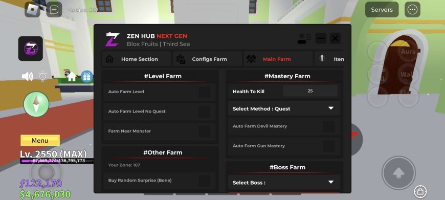 Blox Fruits Zen Hub Mobile Script