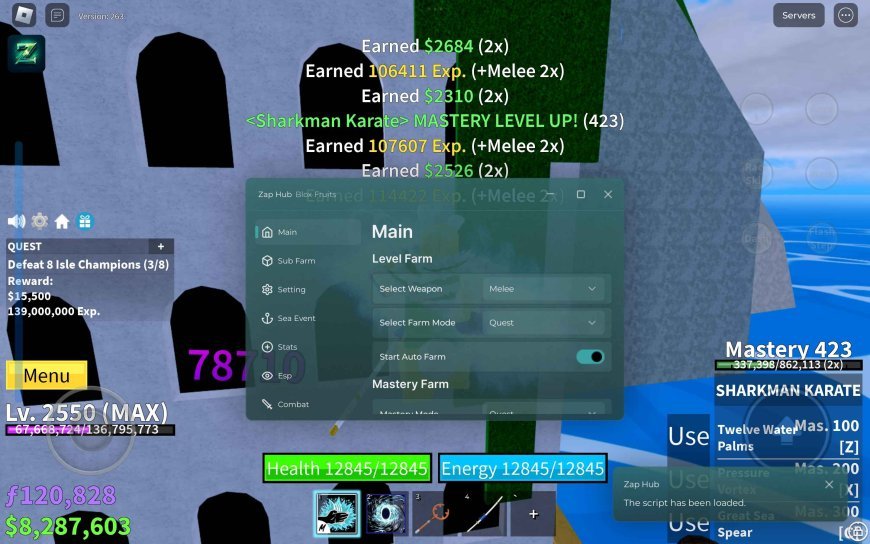 Blox Fruits Zap Hub Mobile Script