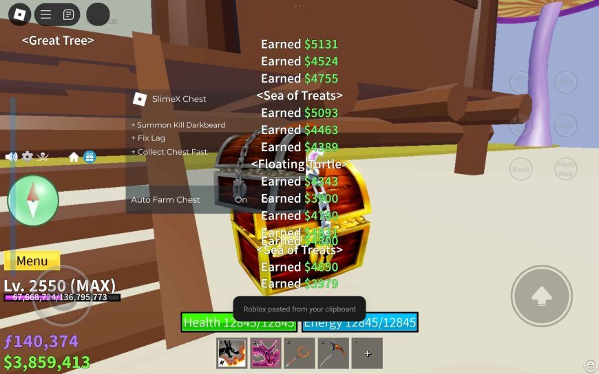 Blox Fruits SlimeX Chest Mobile Script